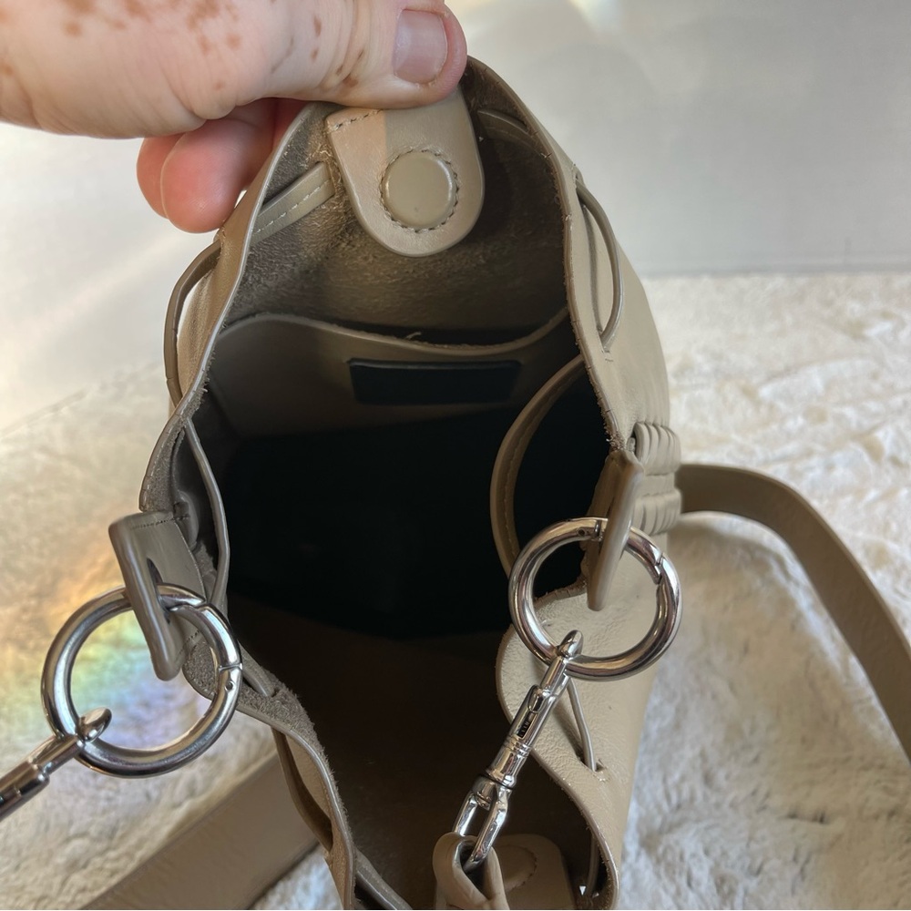 All Saints leather bucket bag! Tan Color - Picture 7 of 16